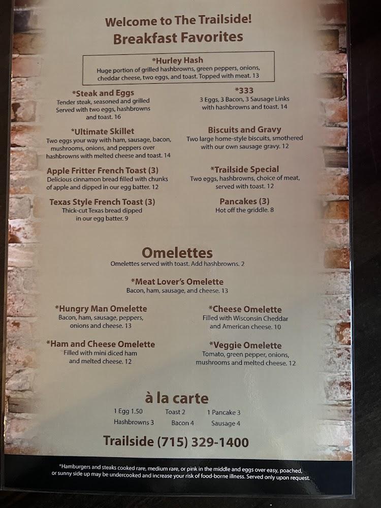 Schneider's Trailside Pub and Grill Menu image 2